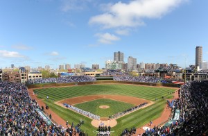 Wrigley Field on Opening Day, 2012. Photo courtesy of Chicago Cubs.  All rights reserved.