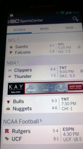 New version of ESPN SportsCenter app