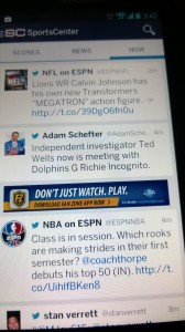 New 'Now' page with Twitter feeds