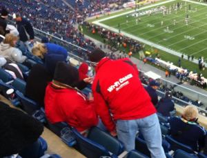 Wi-Fi coach in the stands at Gillette Stadium. Credit: Extreme Networks