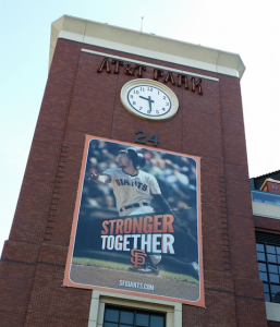 Outside AT&T Park. All photos, Paul Kapustka, Mobile Sports Report. (Click on any photo for larger image)