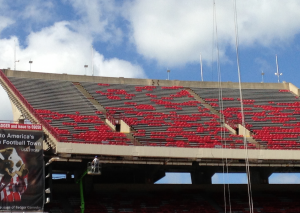 Wi-Fi APs seen above the seating area. Credit: University of Wisconsin.