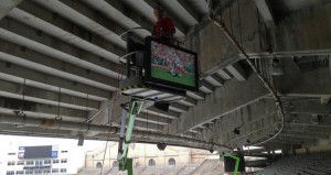 IPTV install at Camp Randall Stadium. Credit: University of Wisconsin
