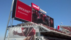 One of the big screens in Levi's Stadium.