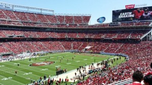 Levi's Stadium from Section 244. All photos: Paul Kapustka, Mobile Sports Report