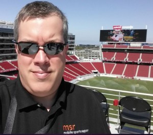 Obligatory Levi's Stadium selfie. MSR shirts complete the style.