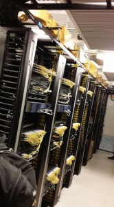 Wi-Fi gear in Levi's Stadium data room.