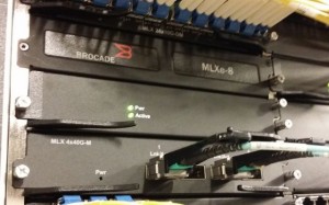 Brocade router at Levi's Stadium data center. One of many. As in, many many.