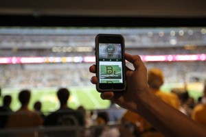 Using the app at McLane Stadium