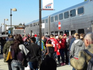 Caltrain crown en route to Arizona game