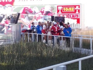 If you throw a rooftop party, the cheerleaders might visit