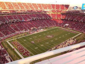 End of game view from skydeck (2014 season)