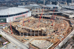 New Atlanta football stadium under construction. Credit all images: New Atlanta Stadium