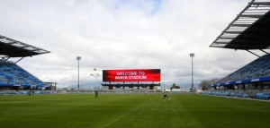 Panoramic view of the field