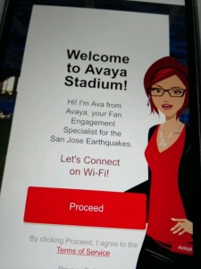 Avaya Stadium offers an online welcome