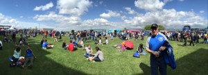 Panoramic view of the picnic lawn. Hey there Quakes fan!
