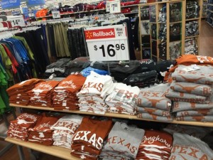 Bargains available at the AT&T Stadium Walmart.