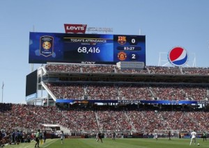 ManU and Barca at Levi's Stadium. All photos: Levi's Stadium.