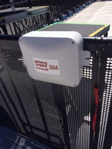 On-field Aruba Networks Wi-Fi AP at Levi's Stadium