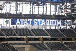 Wi-Fi antennas visible under the 'shroud' covering the outside of the overhang at AT&T Stadium. Photo: Dallas Cowboys (Click on any photo for a larger image)