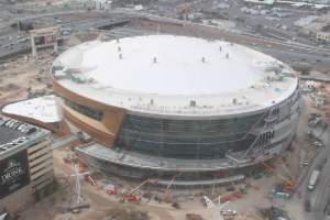 T-Mobile Arena under construction in Las Vegas. All images: T-Mobile Arena.