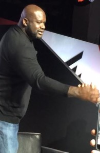 Shaq greets fans after panel