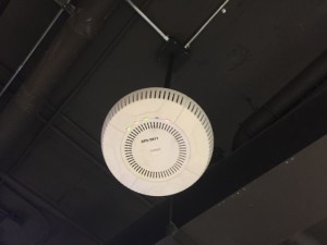 Avaya Wi-Fi AP on an overhead mount