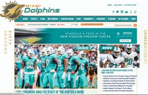 The team website was just one of the vehicles the Miami Dolphins used in their multi-platform social media campaign for the hiring of Adam Gase. All images: Miami Dolphins (click on any photo for a larger image)