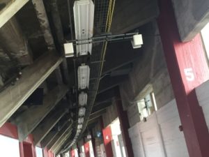 DAS antennas inside the concourse