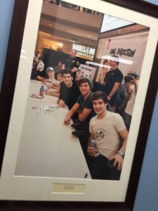 How many malls do you know that have a One Direction tribute photo? Credit: Paul Kapustka / MSR