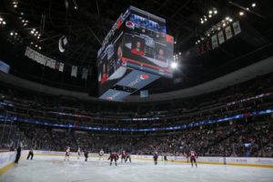 Denver's Pepsi Center in hockey configuration. Credit: Doug Pensinger/Getty Images)