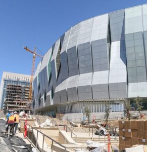 Golden 1 Center nears completion. Credit: Golden 1 Center