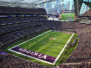 Game day at U.S. Bank Stadium. Credit all photos: Vikings.com (click on any photo for a larger image)