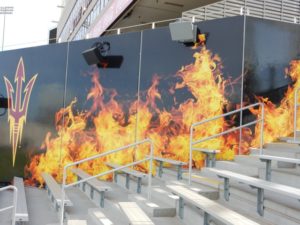 The 'Inferno' student section got a priority for better connectivity.