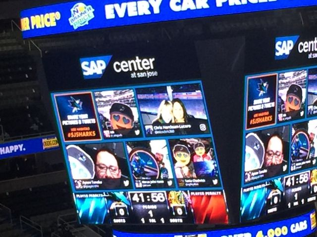 NHL: San Jose Sharks debut huge new video board at SAP Center