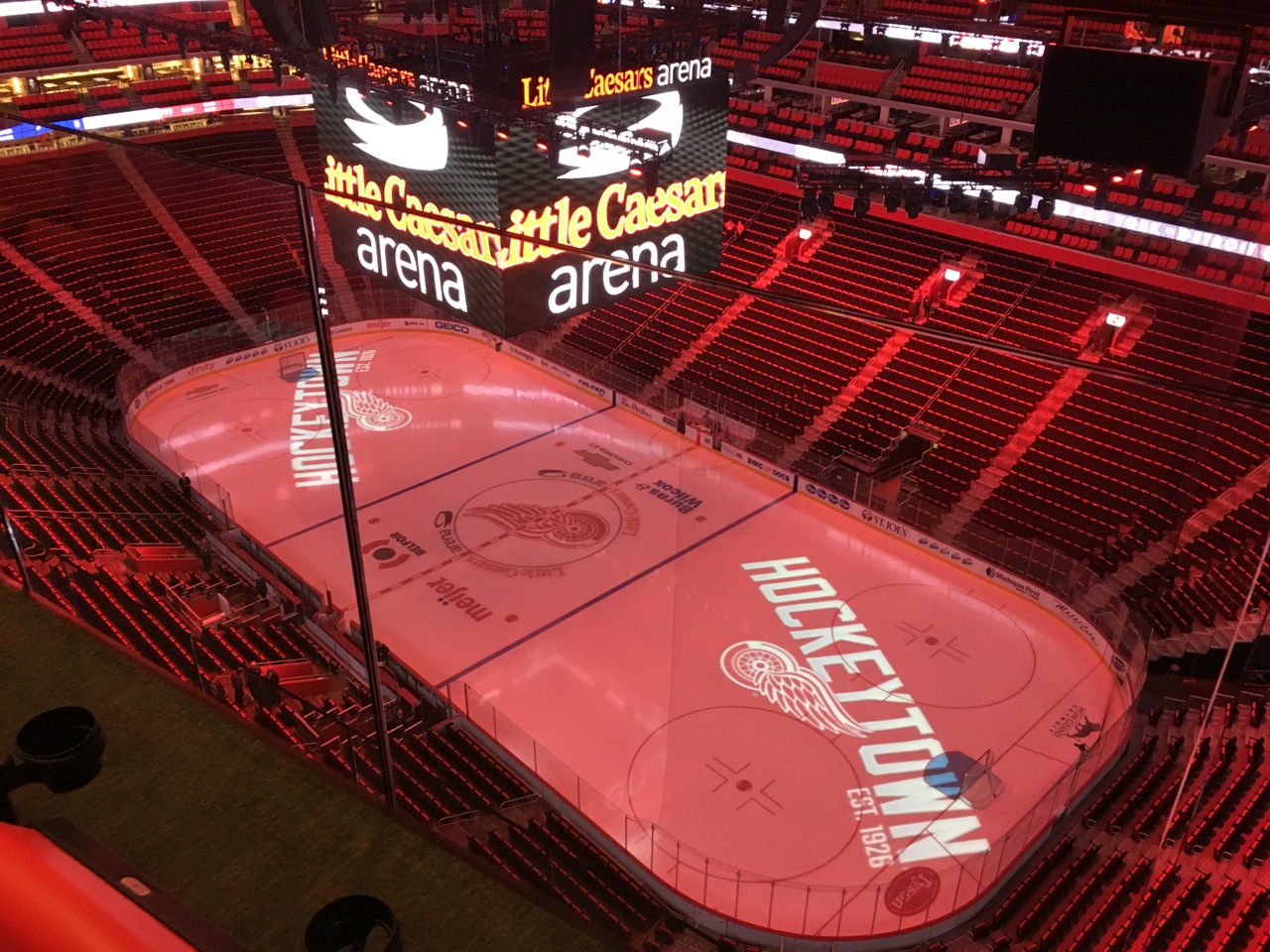 Detroit Pistons + Redwings at Little Caesar's Arena