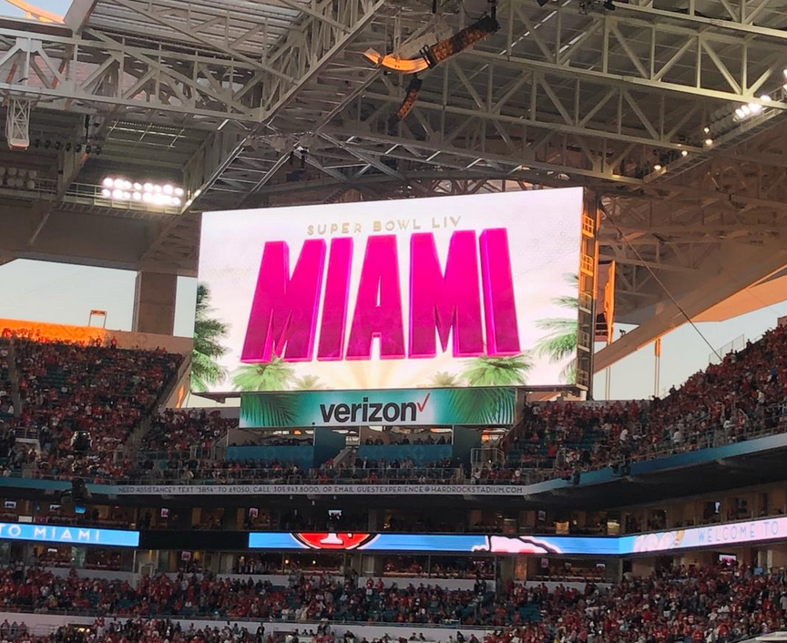 Verizon sees 21.5 TB of cellular data used at Super Bowl LIV in Miami